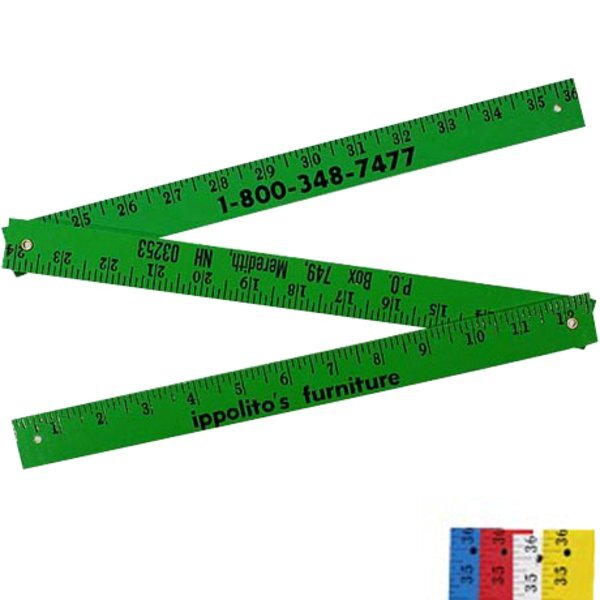 Enamel Finish Folding Yardstick