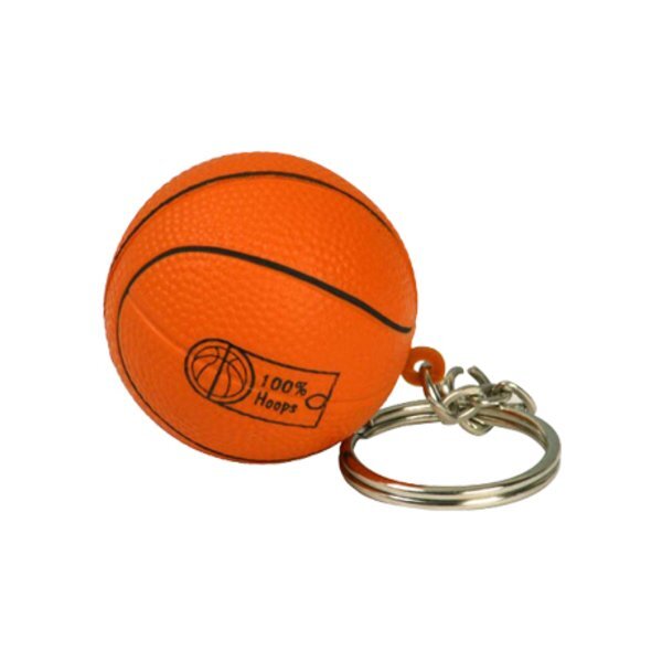 Basketball Stress Reliever Key Chain