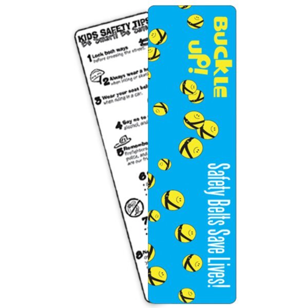 Safety Belts Save Lives Bookmark, Stock