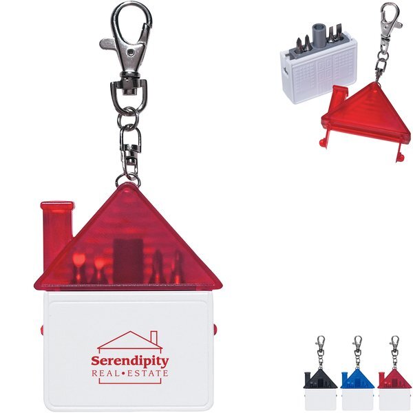 House Shape Tool Kit Keychain
