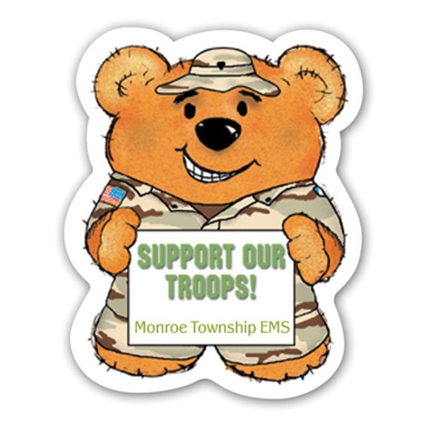 Military Bear Magnet