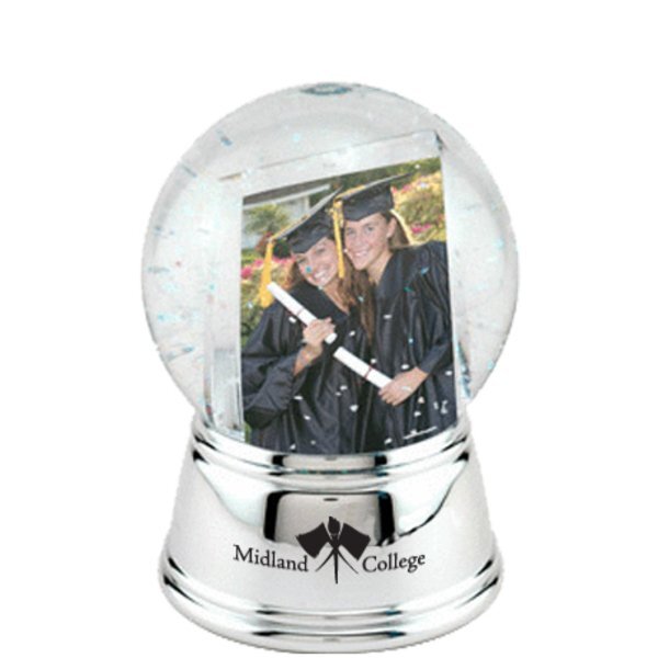 Sphere Photo Globe with Chrome Color Base