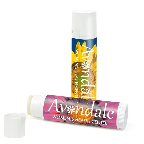 Organic Peppermint Lip Balm in White Tube