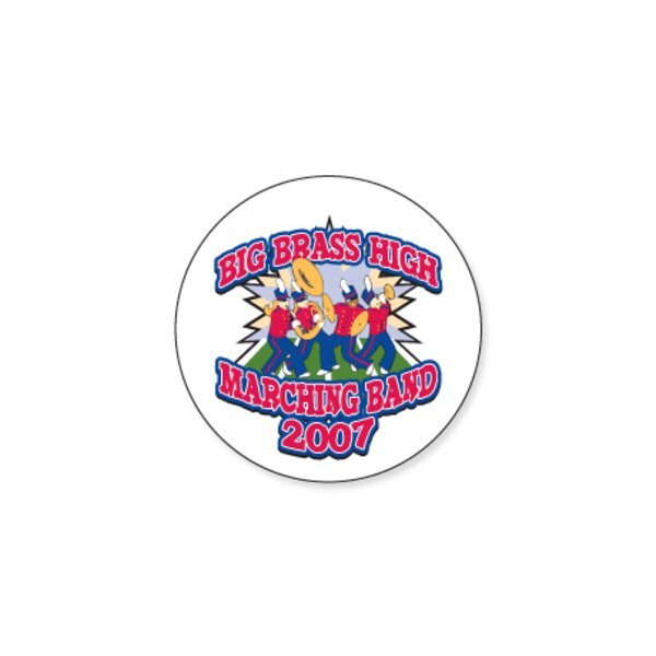 Round Custom Sticker, 1/4" to 1"