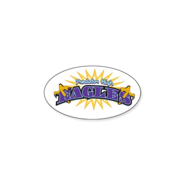 Oval Custom Sticker, 1-1/2" to 2-1/4"