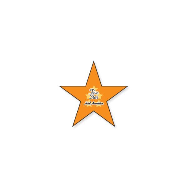 Star Shape Custom Sticker, 5/8"