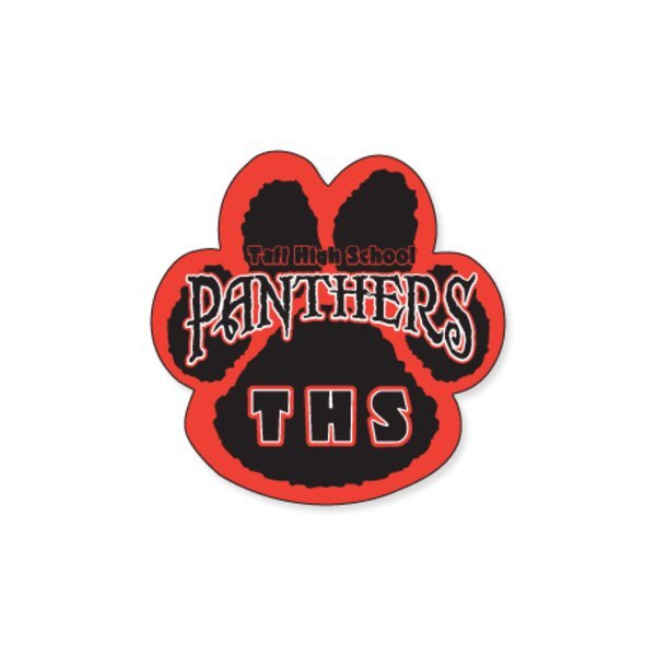 Paw Shape Custom Sticker, 1-7/8"