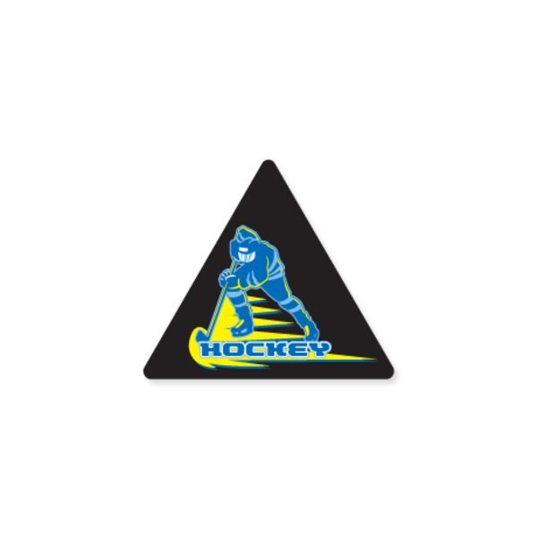 Triangle Shape Custom Sticker, 1"