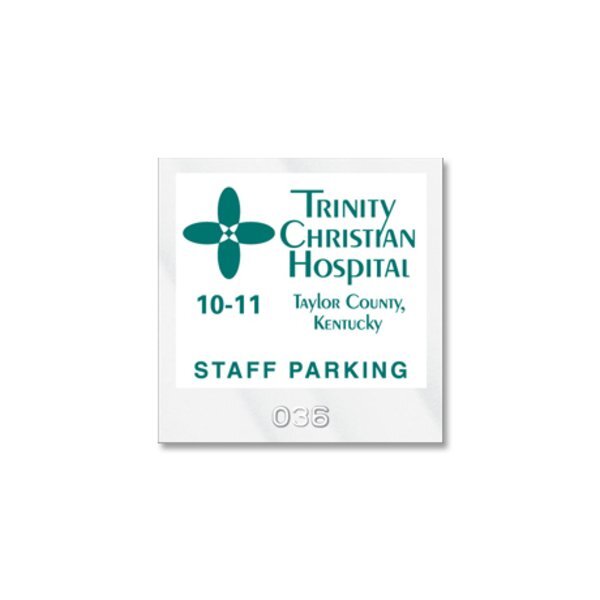 Inside Window Parking Permit