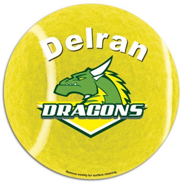 Tennis Ball Car Sign Magnet
