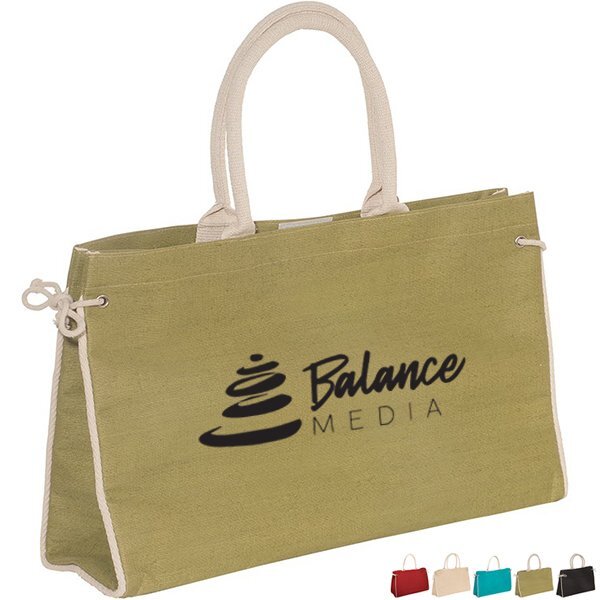 Palmetto Cotton Jute Tote