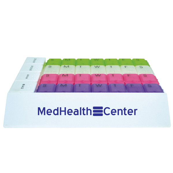 Four Weeks and Today Medicine Tray Organizer, 7"