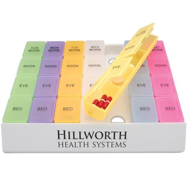 Rainbow Jumbo Medicine Tray, 8-3/4"