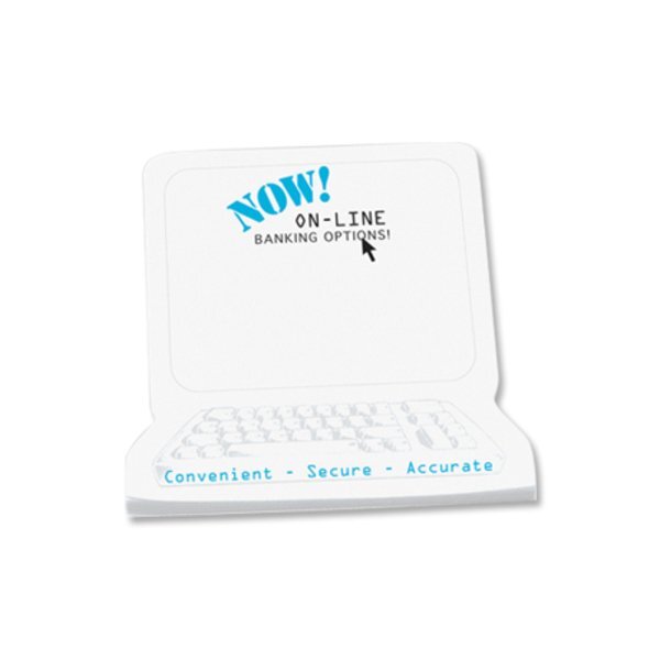 Post-it® Custom Printed Die-Cut Notes - Computer Shape