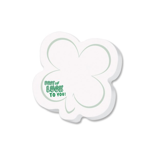 Post-it® Custom Printed Die-Cut Notes - Shamrock Shape