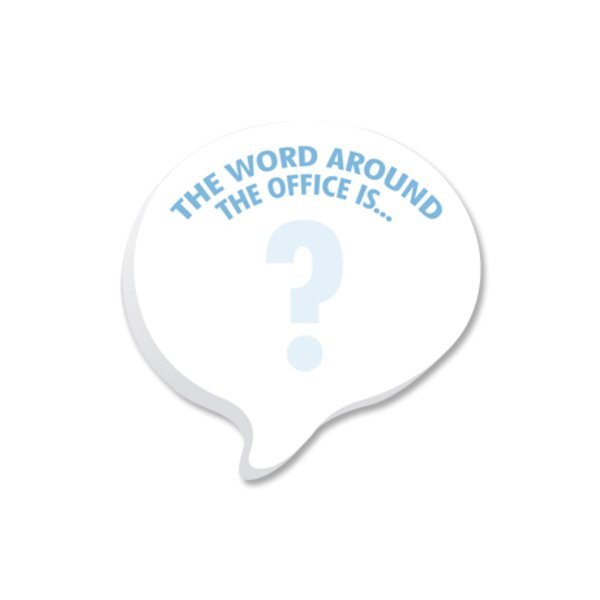 Post-it® Custom Printed Die-Cut Notes- Bubble Shape