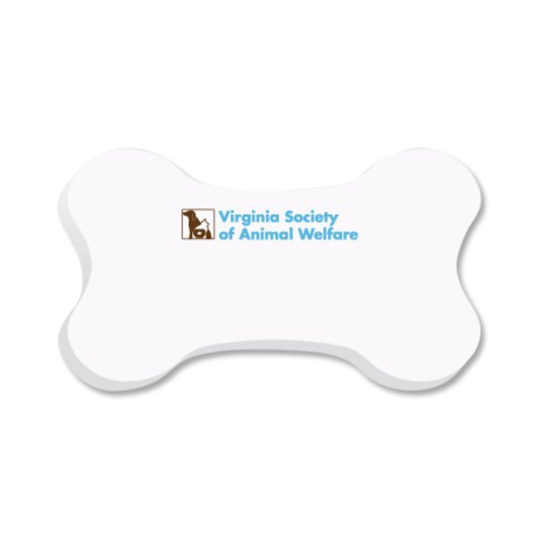 Post-it® XL Custom Printed Die-Cut Notes - Bone Shape