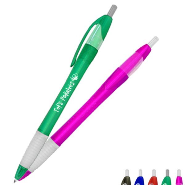 Silouette™ Translucent Pen with Rubber Grip