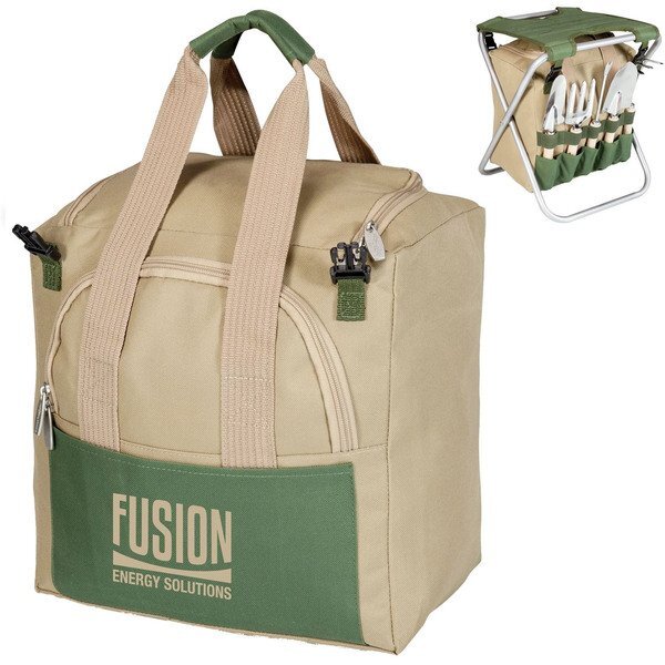 Gardener Folding Chair & Tool Set