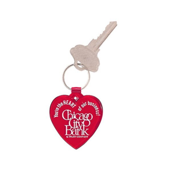 Soft Vinyl Keytag, Heart