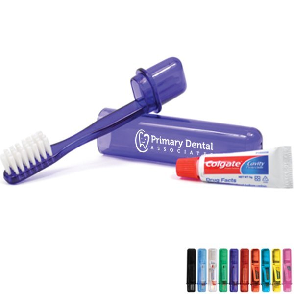 Travel Toothbrush & Colgate® Toothpaste