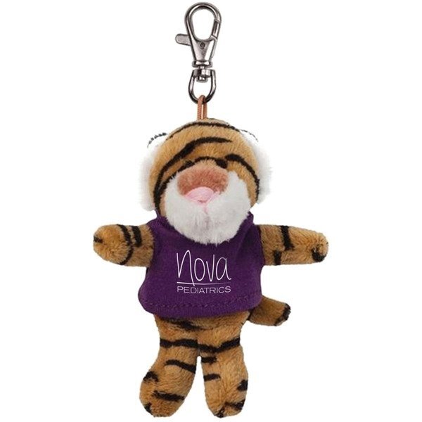 Tiger Wild Bunch Plush Key Tag