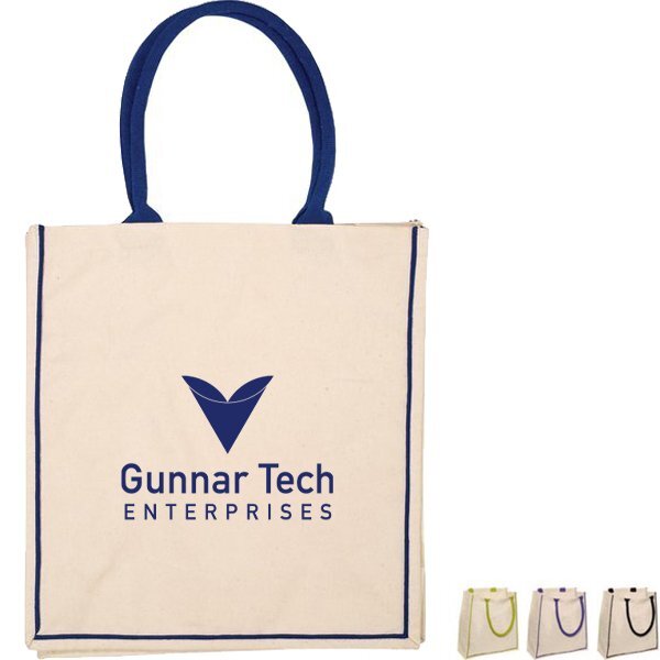 Piped Nantucket Cotton Tote