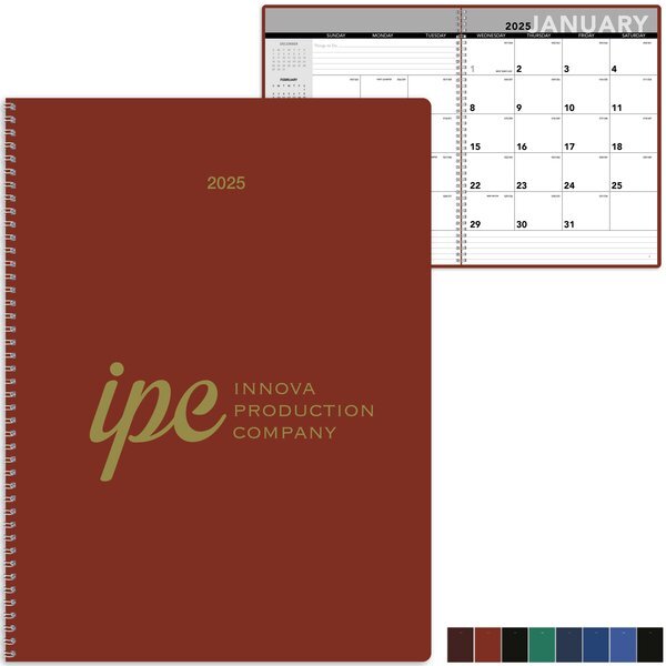 Spiral Bound Monthly Planner
