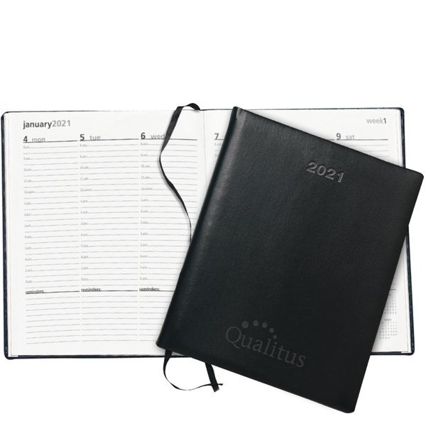 Symphony Debossed Weekly Desk Planner