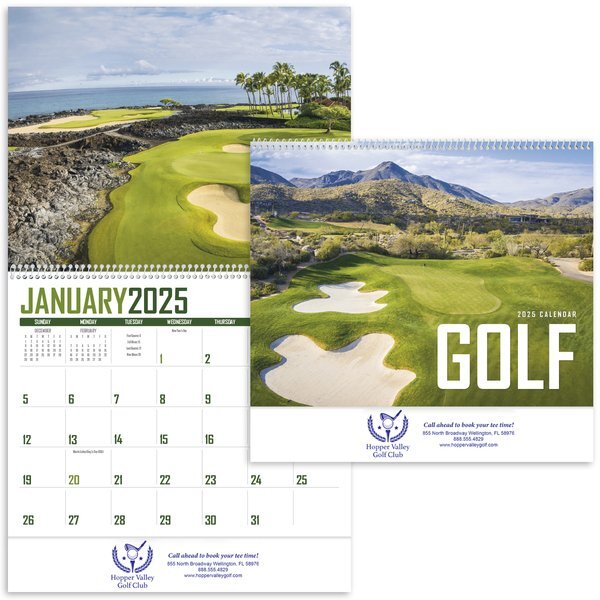 Golf Wall Calendar