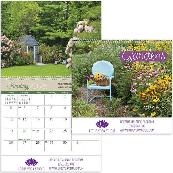Gardens Wall Calendar