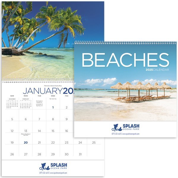 Beaches Wall Calendar