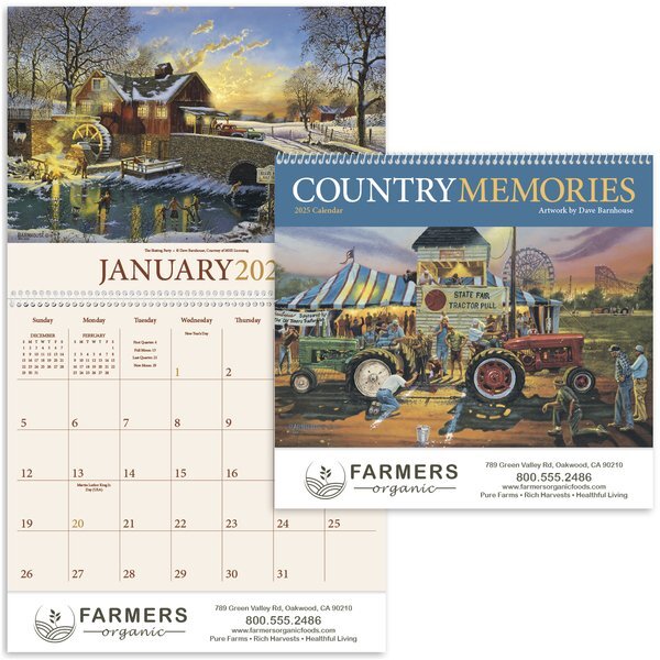 Country Memories Wall Calendar