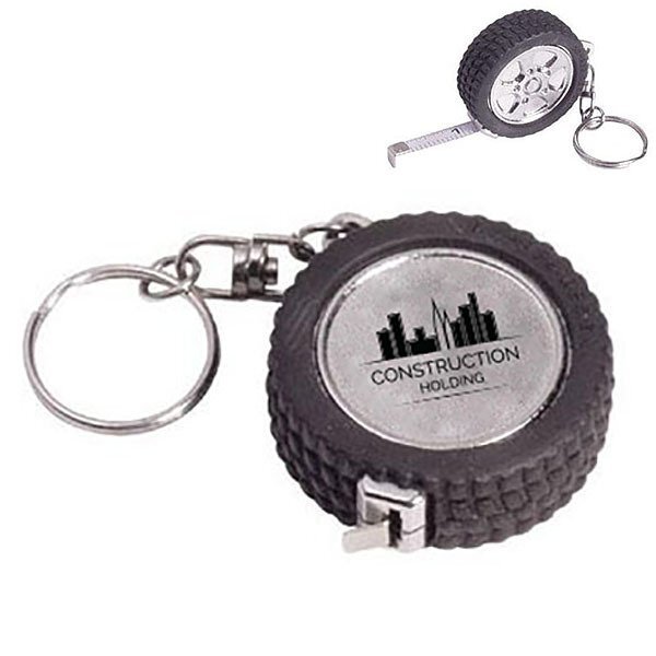 Tire Tape Measure Keychain