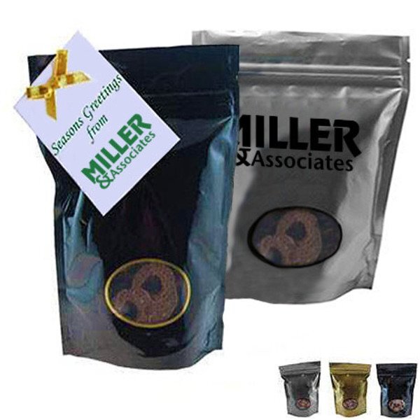 Mini Chocolate Pretzels Window Bag