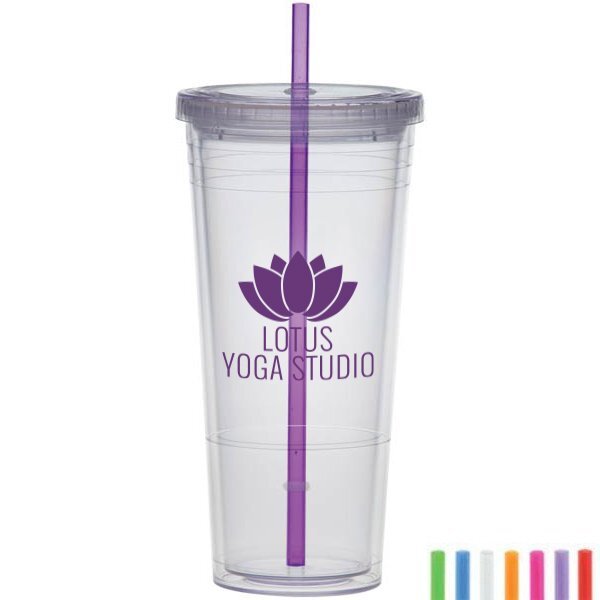 Acrylic Beverage Tumbler, 24oz., BPA Free