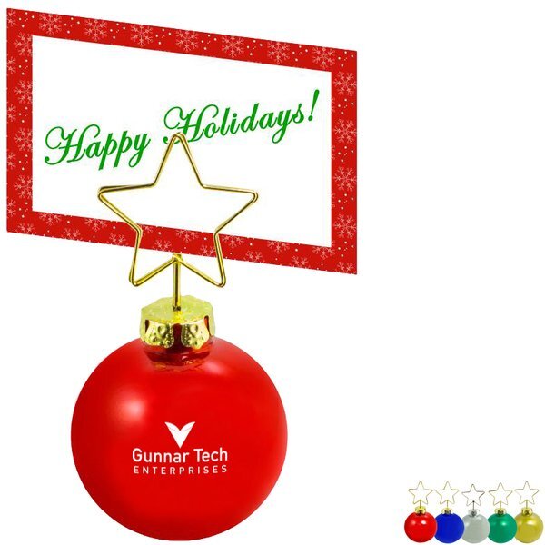 Holiday Ornament Memo/Photo Holder Clip