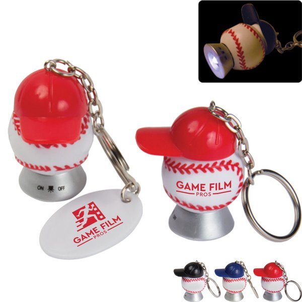 Light Up Baseball Keytag