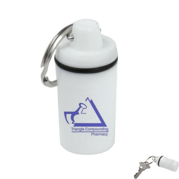 Pill Container Keytag, Single Compartment