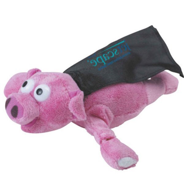 Flying Oinking Plush Pig