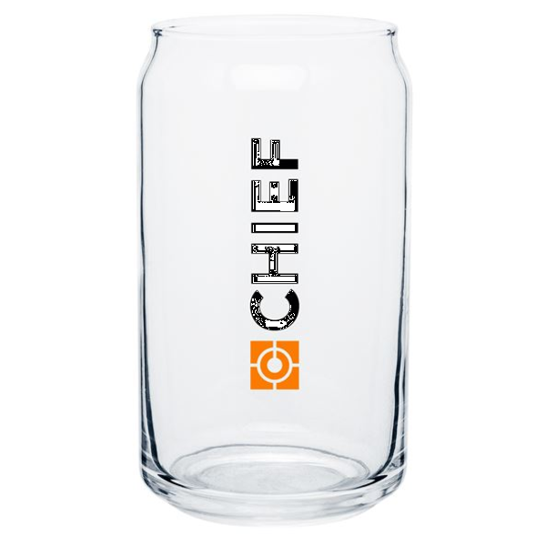 Glass Soda Can, 16oz.