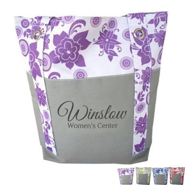 Zensational Floral Polycanvas Tote