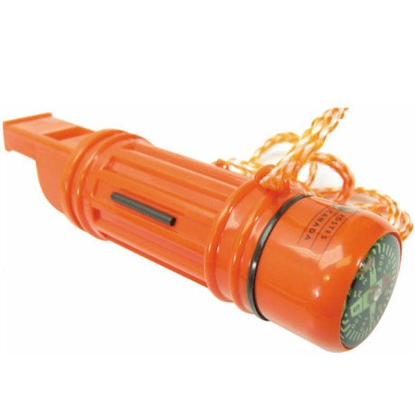 Five-In-One Survival Whistle & Compass
