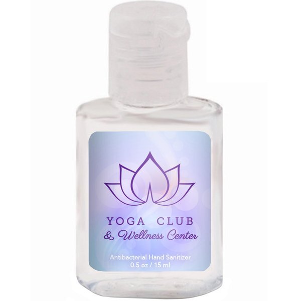Citrus Antibacterial Hand Sanitizer Gel Square Bottle, .5oz.