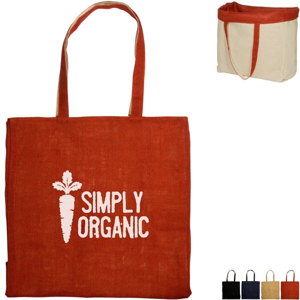 Reversible Jute/Cotton Tote