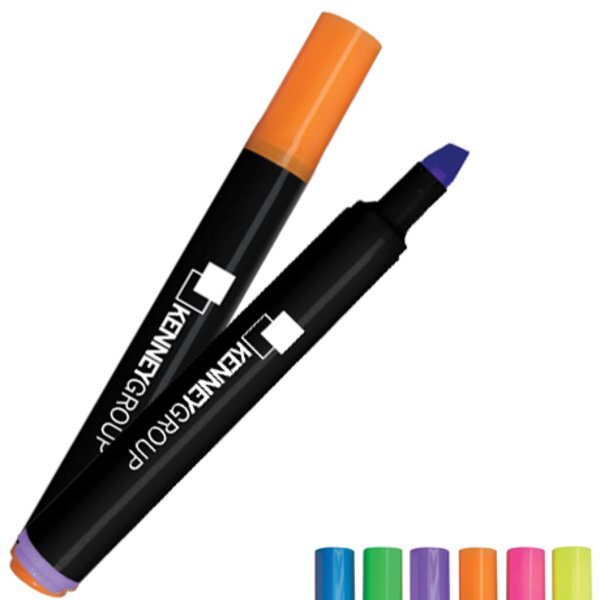 Brite Spots® Black Barrel Jumbo Fluorescent Highlighter