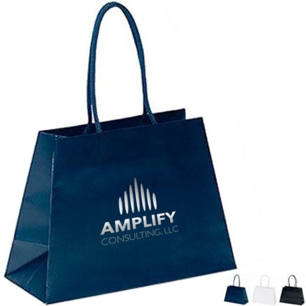 Matte Finish Reverse Trapezoid Eurotote Gift Bag, 10" x 7-1/2"