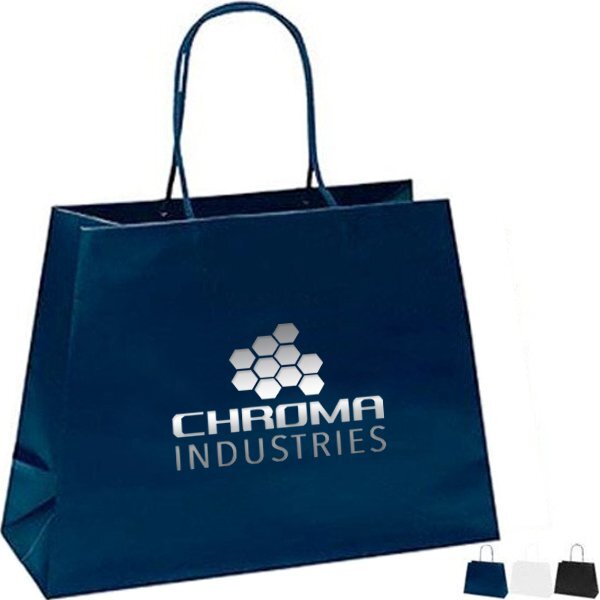 Matte Finish Reverse Trapezoid Eurotote Gift Bag, 16" x 12"