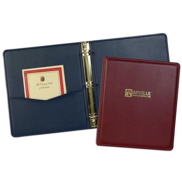 Monaco Simulated Leather Ring Binder, 1-1/2"