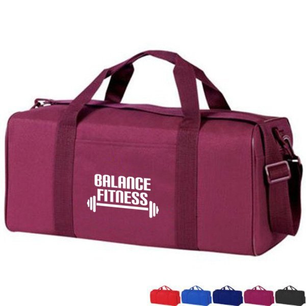 Economy Squared 600D Athletic Duffel, 19"
